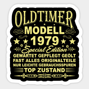 OLDTIMER MODELL BAUJAHR 1979 Sticker